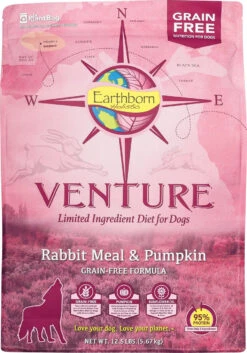 Earthborn Holistic Venture Rabbit Meal & Pumpkin Limited Ingredient Diet Grain-Free Dry Dog Food 12.5lbs