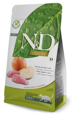 Farmina N&D Prime Grain-Free Boar & Apple Adult Cat Dry Food 11 Lb.