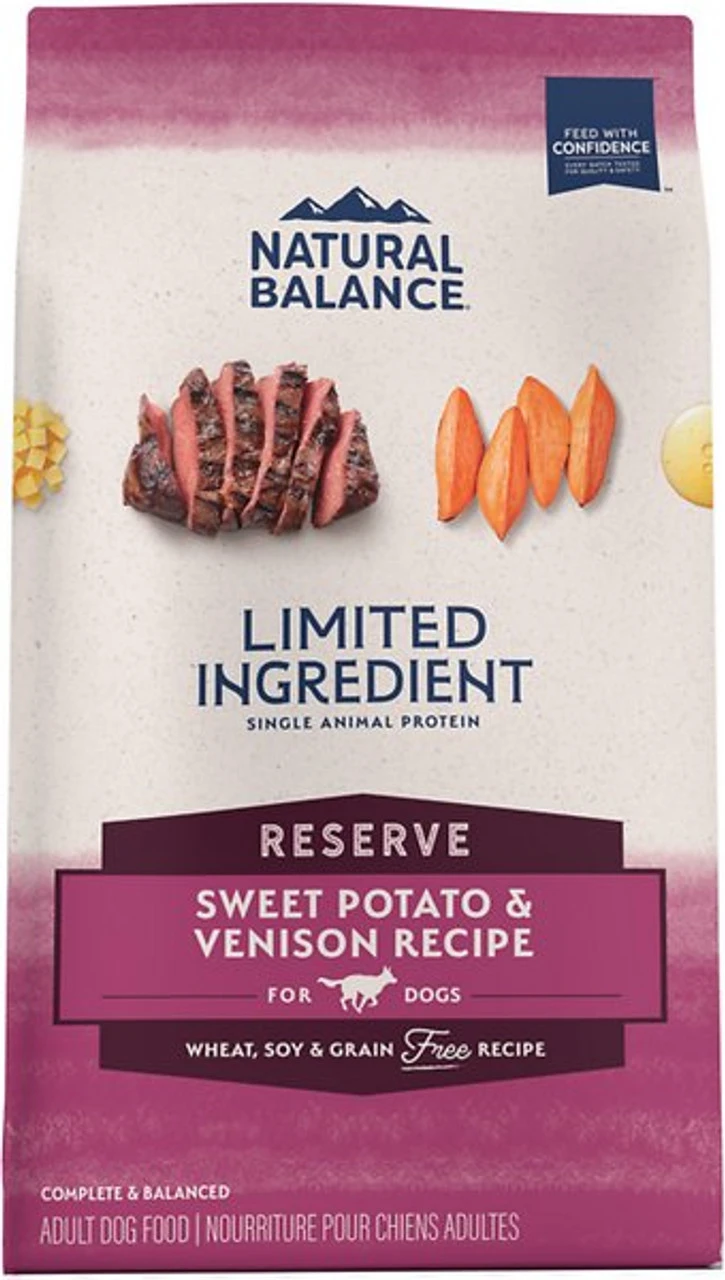 Natural Balance L.I.D. Limited Ingredient Diets Sweet Potato & Venison Adult Dry Dog Food 1 Natural Balance L.I.D. Limited Ingredient Diets Sweet Potato & Venison Adult Dry Dog Food