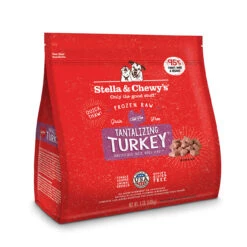 Stella & Chewy's Tantalizing Turkey Frozen Raw Dinner Morsels 4 Lb.