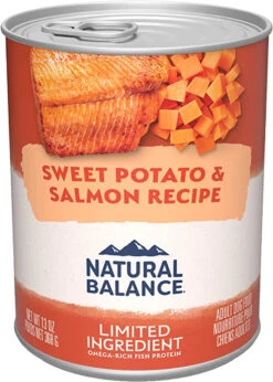 Natural Balance L.I.D. Limited Ingredient Diets Sweet Potato & Fish Canned Dog Food 13 Oz. (Flat Of 12)
