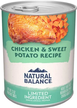 Natural Balance L.I.D. Limited Ingredient Diets Chicken & Sweet Potato Canned Dog Food 13 Oz. (Flat Of 12)