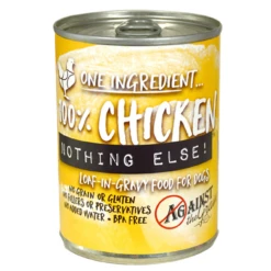 Against The Grain 100% Chicken - Nothing Else Canned Dog Food 11 Oz. (Flat Of 12)
