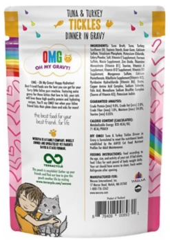 Weruva BFF OMG Tuna & Turkey Tickles Dinner In Gravy Wet Cat Food Pouches 3 Oz (Case Of 12)