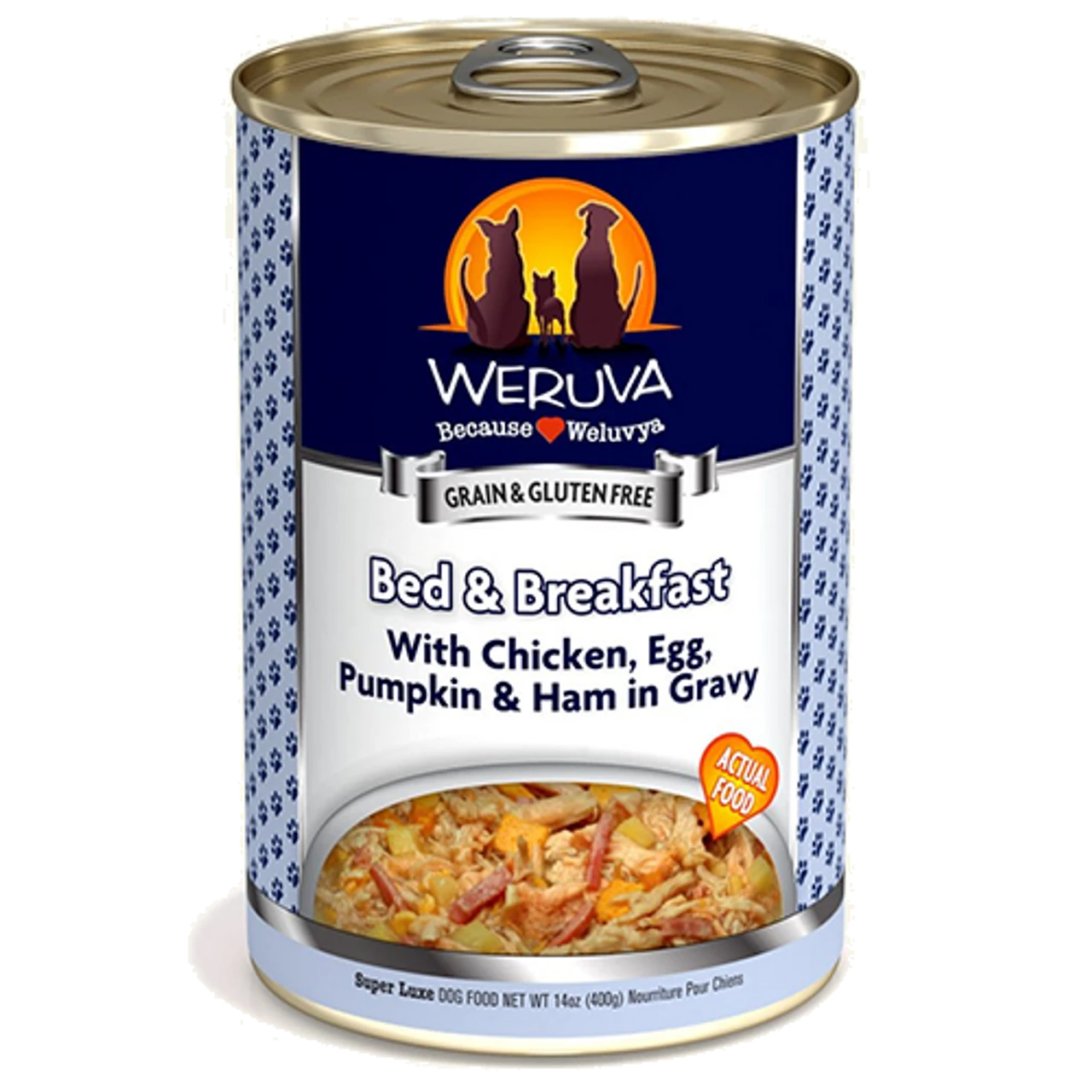 Weruva Bed & Breakfast With Chicken, Egg, Pumpkin & Ham In Gravy Canned Dog Food 1 Weruva Bed & Breakfast With Chicken, Egg, Pumpkin & Ham In Gravy Canned Dog Food