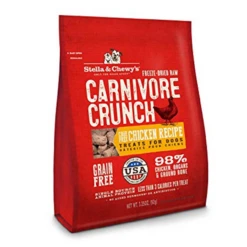 Stella & Chewy's Carnivore Crunch Cage Free Chicken Dog Treats 3.5 Oz.