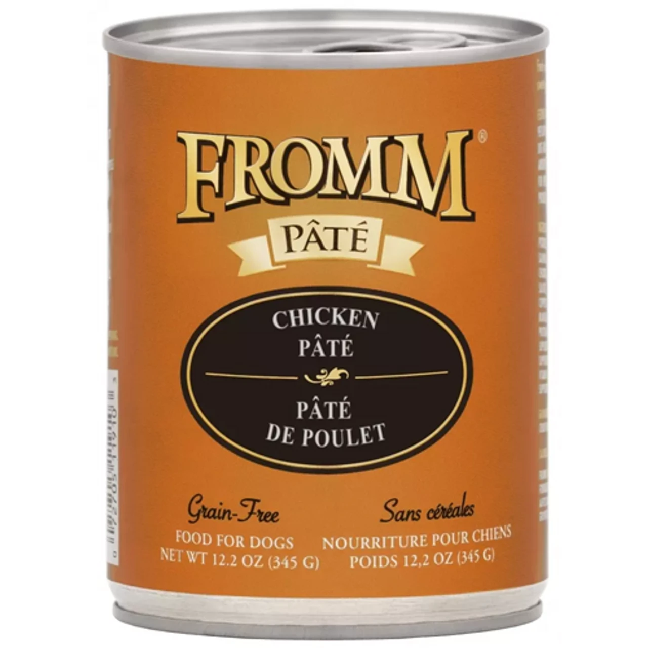 Fromm Grain-Free Chicken Pate Canned Dog Food 12.2 Oz. (Flat Of 12) 1 Fromm Grain-Free Chicken Pate Canned Dog Food 12.2 Oz. (Flat Of 12)