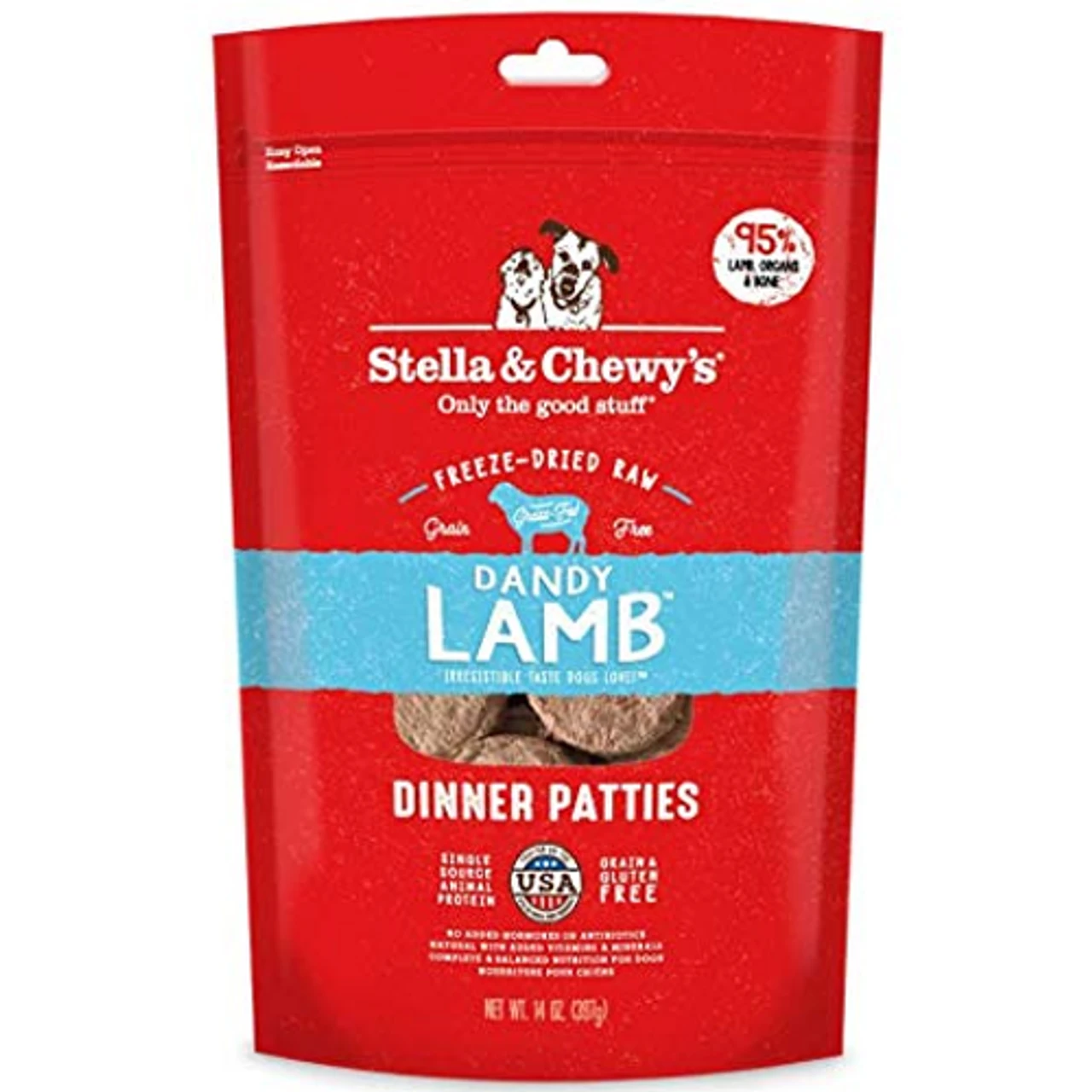 Stella & Chewy's Dandy Lamb Freeze-Dried Dinner Patties 1 Stella & Chewy's Dandy Lamb Freeze-Dried Dinner Patties