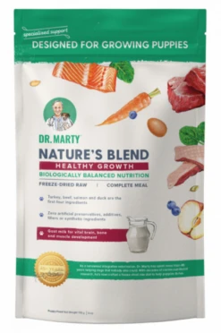 Dr. Marty Nature's Blend Healthy Growth For Puppies All-Natural Freeze-Dried Raw Dog Food