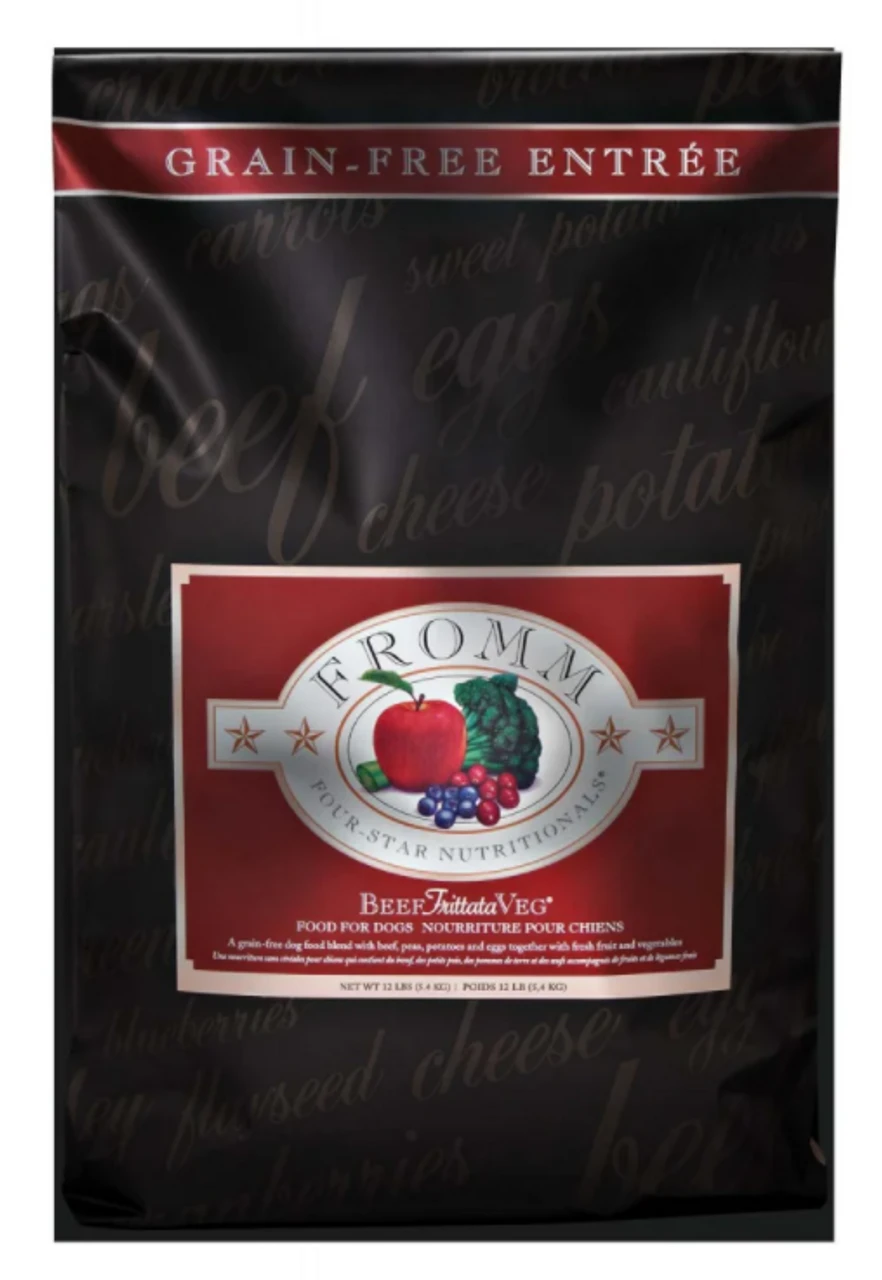 Fromm Four Star Grain Free Beef Frittata Veg Dry Dog Food 1 Fromm Four Star Grain Free Beef Frittata Veg Dry Dog Food