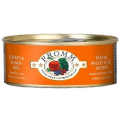 Fromm Four Star Grain-Free Chicken And Salmon Pate Canned Cat Food 5.5 Oz (Flat Of 12)