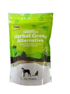 Animal Essentials Herbal Green Alternative Dog And Cat Supplement 10.6 Ounce Jar