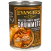 Evanger's Hand-Packed Roasted Chicken Drummet Dinner Canned Dog Food 12.8 Oz. (Flat Of 12)