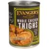 Evanger's Hand-Packed Whole Chicken Thighs Canned Dog Food 12.8 Oz. (Flat Of 12)