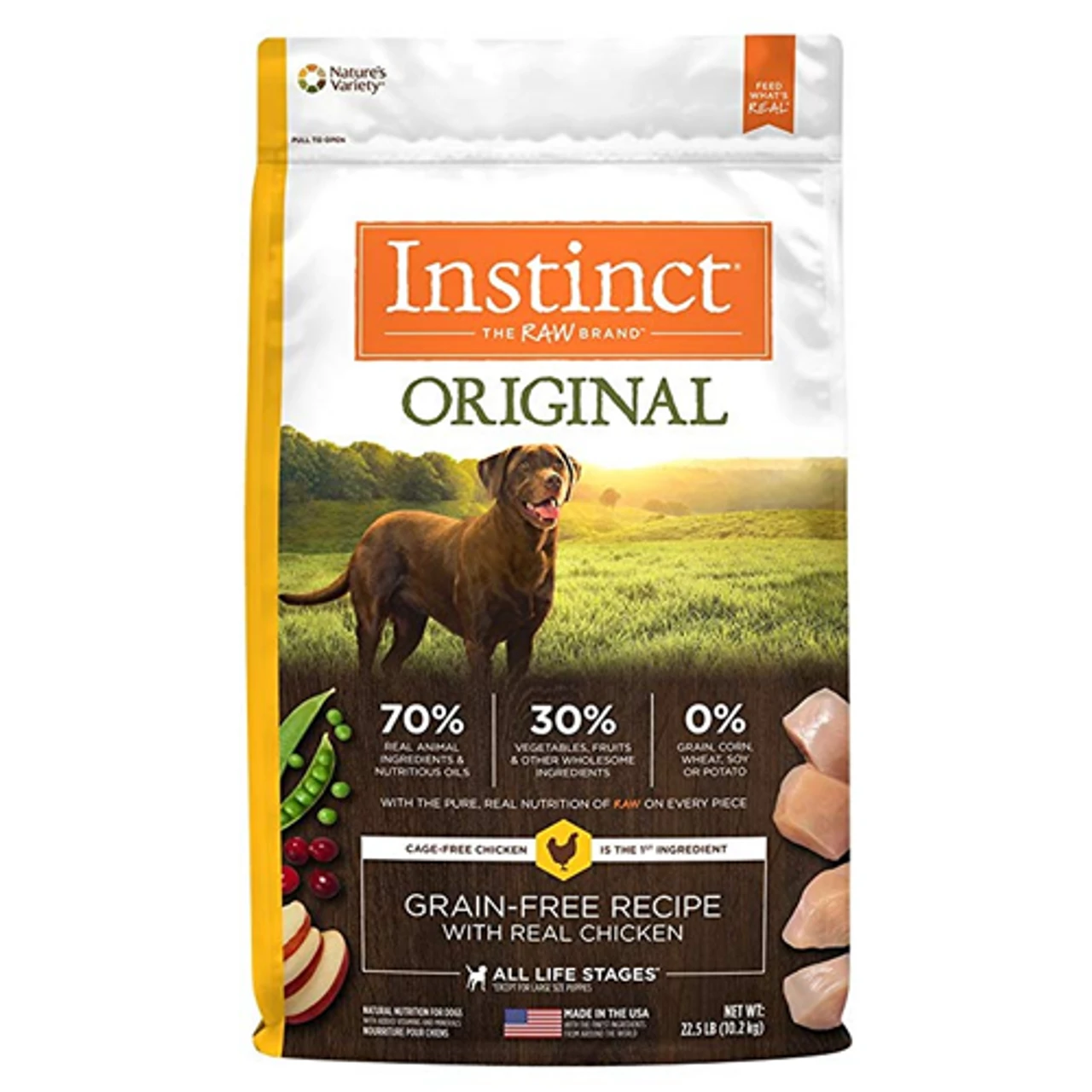 Nature's Variety Instinct Original Grain-Free With Real Chicken Dry Dog Food 1 Nature's Variety Instinct Original Grain-Free With Real Chicken Dry Dog Food