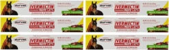 Durvet 12 Pack Of Ivermectin Paste, 0.21 Ounces Each, Apple Flavored Horse Wormer