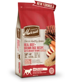 Merrick Classic Healthy Grains Real Beef + Brown Rice Recipe With Ancient Grains
