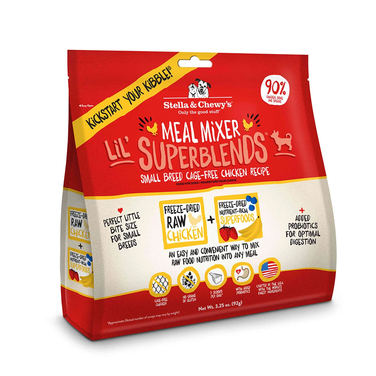 Stella & Chewy's Small Breed Cage-Free Chicken 'Lil SuperBlends Meal Mixers 8 Oz. 1 Stella & Chewy's Small Breed Cage-Free Chicken 'Lil SuperBlends Meal Mixers 8 Oz.