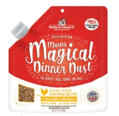 Stella & Chewy's Marie's Magical Dinner Dust Freeze-Dried Raw Cage-Free Chicken Dog Food Topper, 7-oz Bag