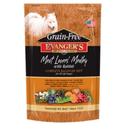 Evanger's Grain-Free Meat Lover’s Medley With Rabbit Dry Dog Food 16.5 Lb.