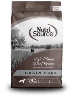 NutriSource High Plains Select With Beef, Trout & Turkey Grain-Free Dry Dog Food