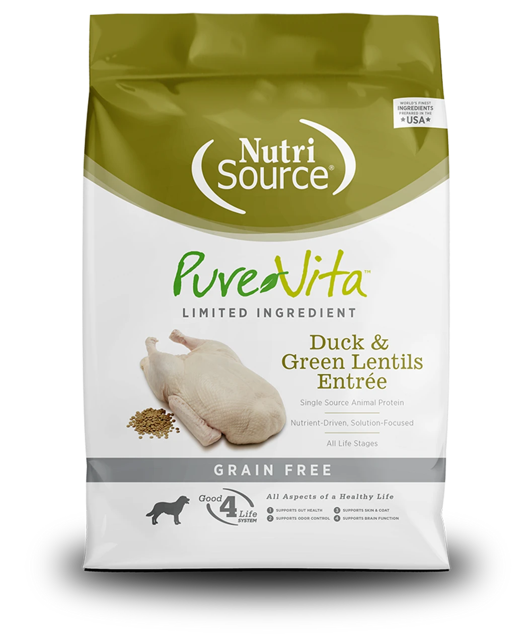 PureVita Duck & Green Lentils Grain Free Entree Dry Dog Food 1 PureVita Duck & Green Lentils Grain Free Entree Dry Dog Food