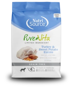 PureVita Turkey & Sweet Potato Entrée Grain-Free Dry Dog Food 25 Lb.