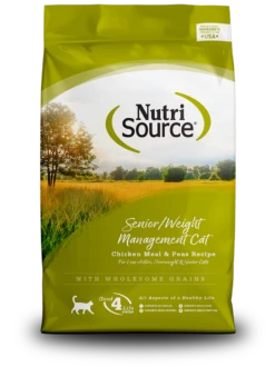 NutriSource Senior / Weight Management Chicken & Rice Dry Cat Food