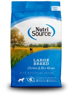 NutriSource Large Breed Adult Chicken & Rice Dry Dog Food 30 Lb.