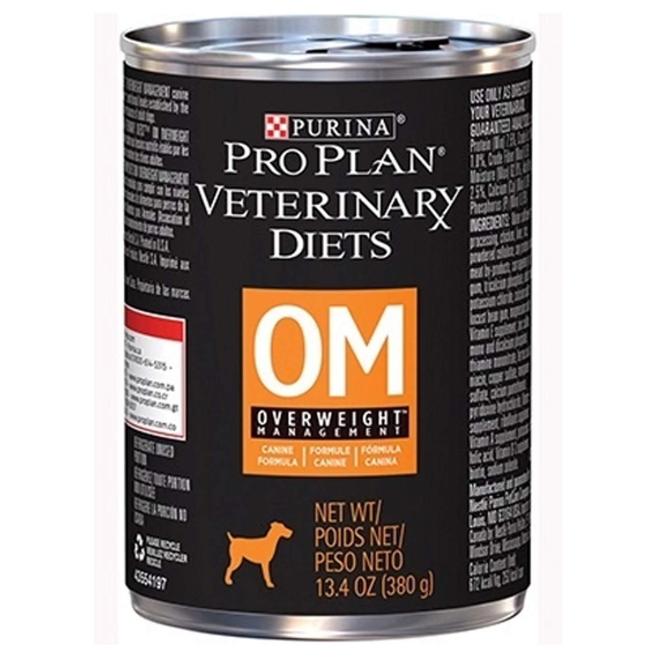 Purina Pro Plan Veterinary Diets OM Overweight Management® Canned Dog Food 13.3 Oz. (Flat Of 12) 1 Purina Pro Plan Veterinary Diets OM Overweight Management® Canned Dog Food 13.3 Oz. (Flat Of 12)