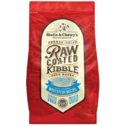 Stella & Chewy's Raw Coated Kibble Bag Wild-Caught Whitefish Dry Dog Food