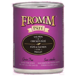 Fromm Grain-Free Salmon And Chicken Pate Canned Dog Food 12.2 Oz. (Flat Of 12)