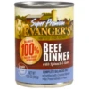 Evanger's Super Premium Beef Dinner Canned Dog Food 12.8 Oz. (Flat Of 12)