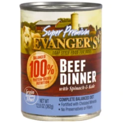 Evanger's Super Premium Beef Dinner Canned Dog Food 12.8 Oz. (Flat Of 12)