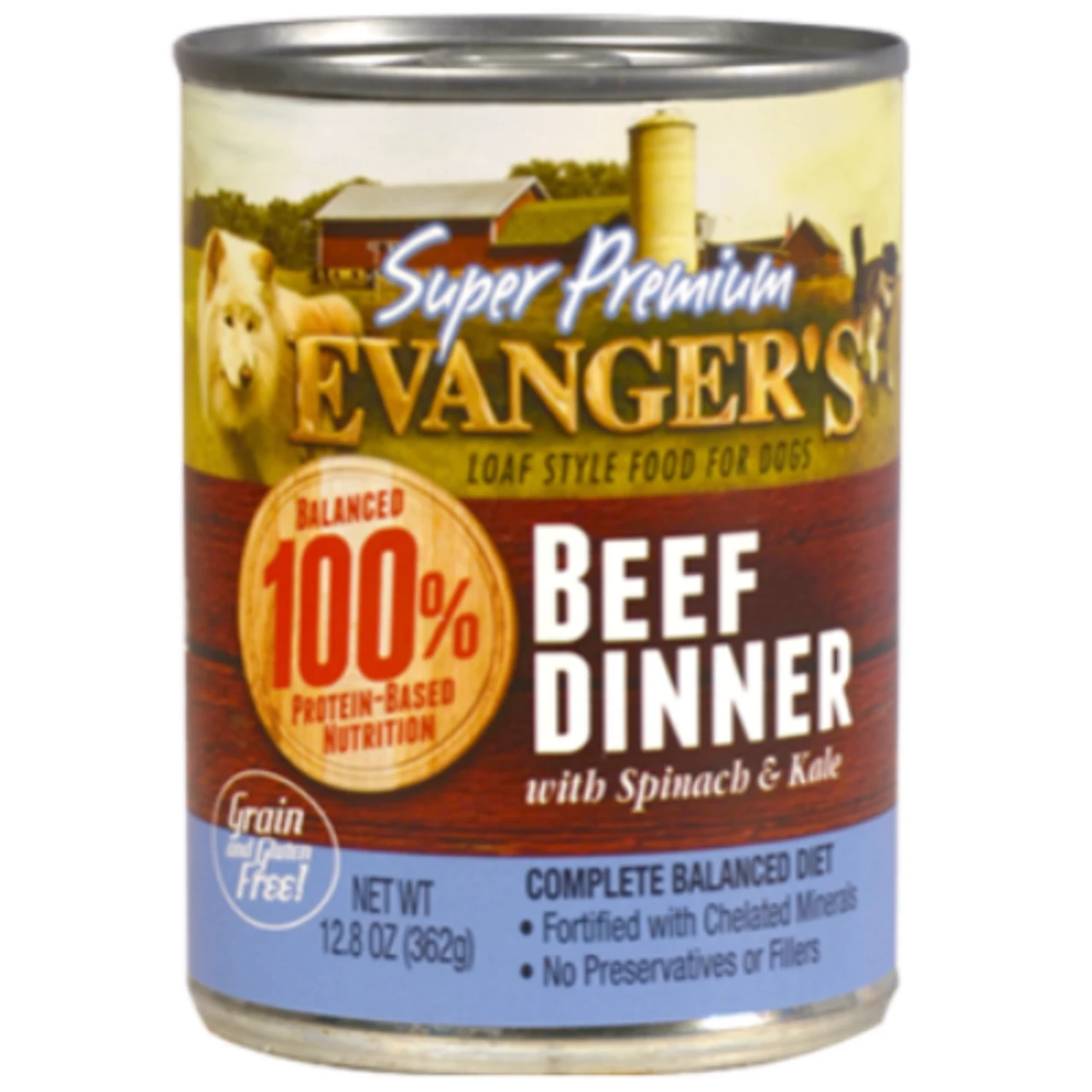Evanger's Super Premium Beef Dinner Canned Dog Food 12.8 Oz. (Flat Of 12) 1 Evanger's Super Premium Beef Dinner Canned Dog Food 12.8 Oz. (Flat Of 12)