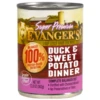 Evanger's Super Premium Duck & Sweet Potato Dinner Canned Dog Food 12.8 Oz. (Flat Of 12)