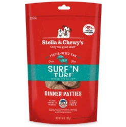 Stella & Chewy's Surf ‘N Turf Freeze-Dried Dinner Patties 14 Oz.