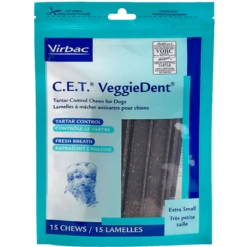 Virbac C.E.T. VeggieDent Tartar Control Chews For Dogs