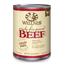 Wellness Wellness Ninety-Five Percent Mixer Or Topper Beef Canned Dog Food 12.5 Oz (Flat Of 12)