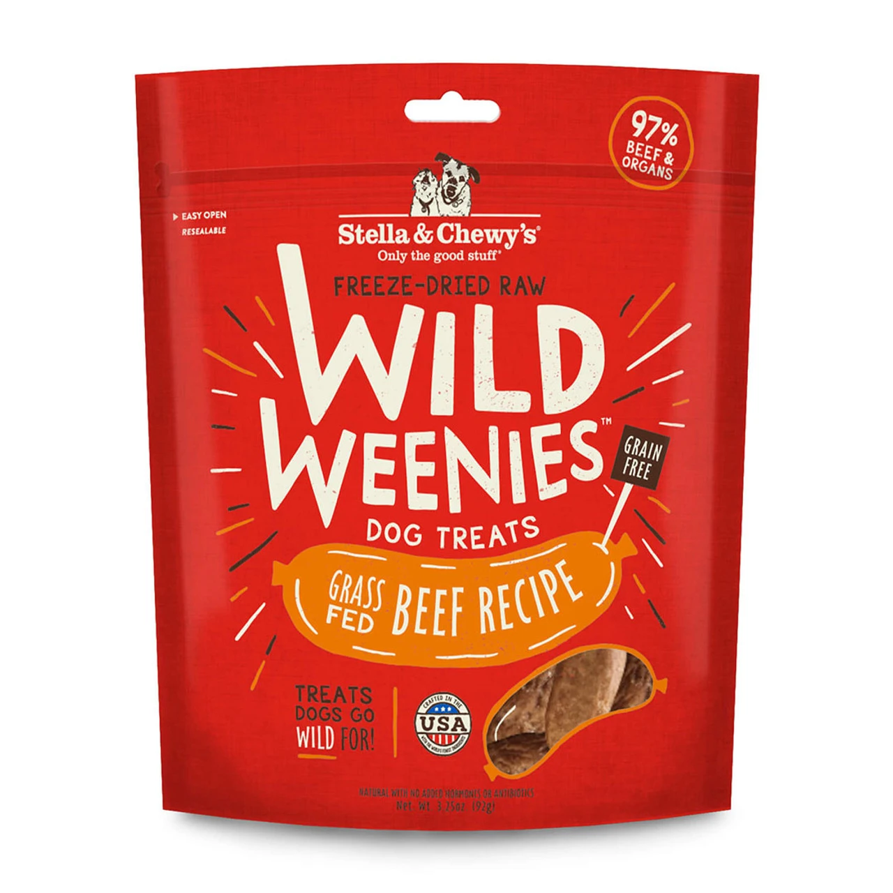 Stella & Chewy's Wild Weenies Freeze-Dried Raw Grass-Fed Beef Recipe Dog Treats 11.5 Oz 1 Stella & Chewy's Wild Weenies Freeze-Dried Raw Grass-Fed Beef Recipe Dog Treats 11.5 Oz