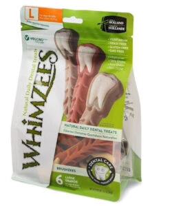Whimzees Brushzees Large Dental Chews 6 Count 12.7oz