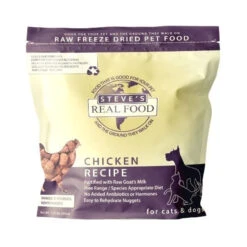 Steve's Real Food Freeze-Dried Raw Chicken Dog & Cat Food 1.25 Lb