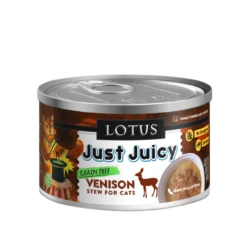 Lotus 2.5 Oz Cat Just Juicy Venison Stew (Case Of 24)